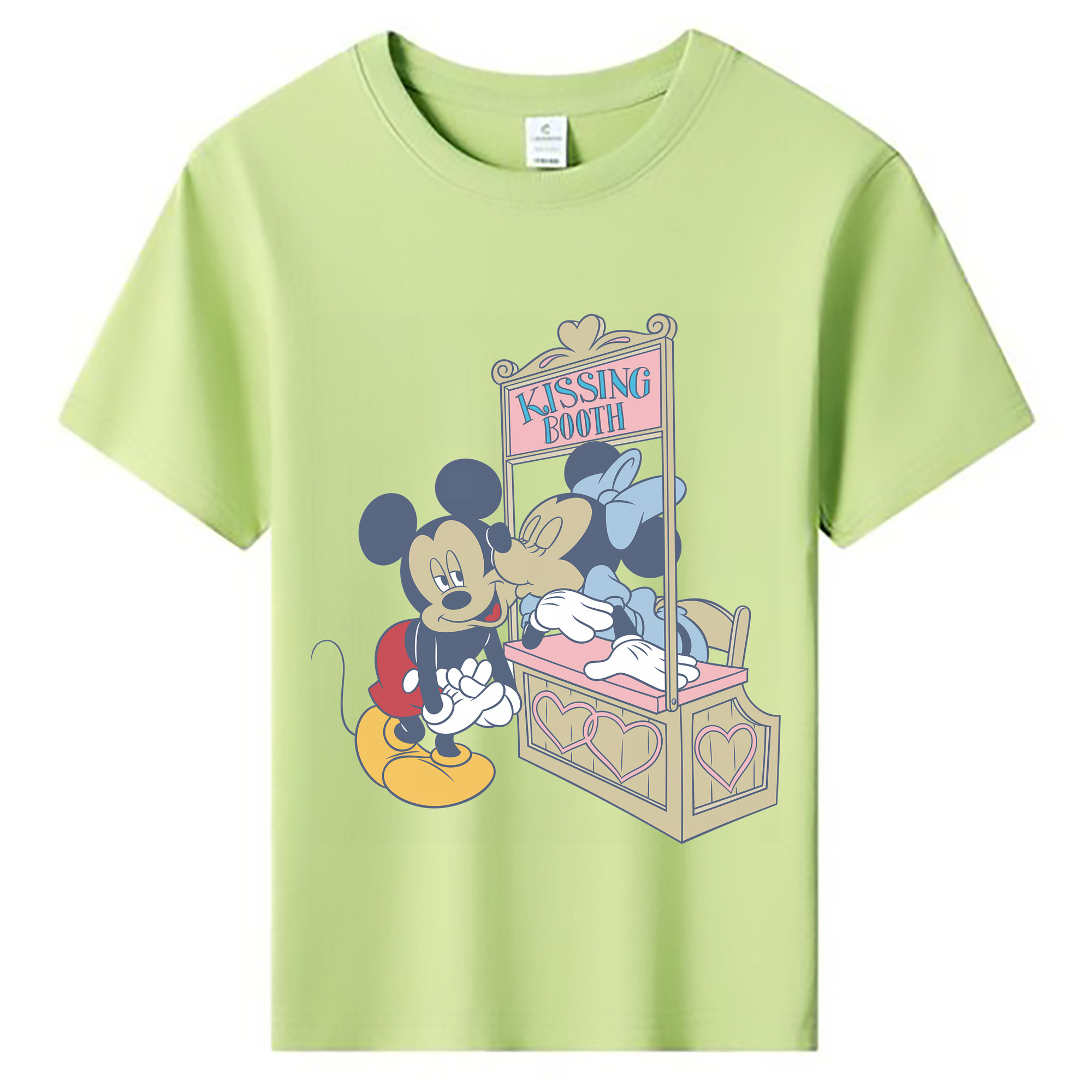 （画像用） ミッキーマウス Mickey Mouse 綿100％キッズTシャツ（フロントプリント）